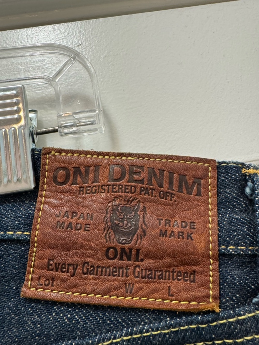 Oni Denim Jean 288 ZR-KAB Regular Straight  Selvedge Crashed Concrete Denim - Picture 10 of 13